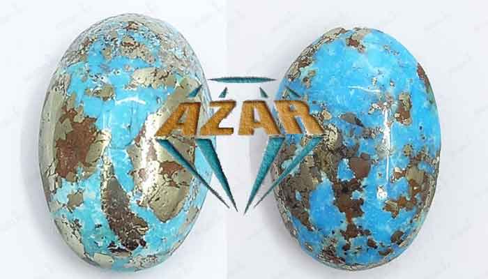 turquoise with pyrite