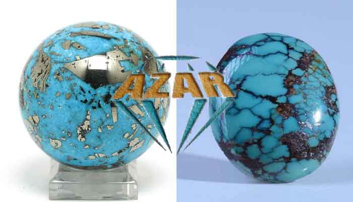 turquoise with pyrite