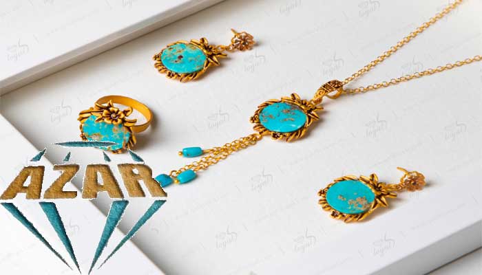 Turquoise gem gold