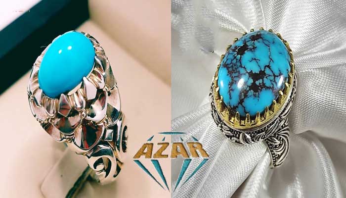 men's turquoise silver ring