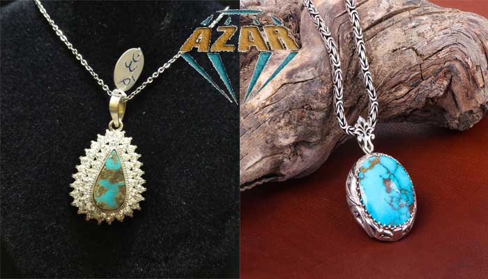 Buy a delicate turquoise necklace