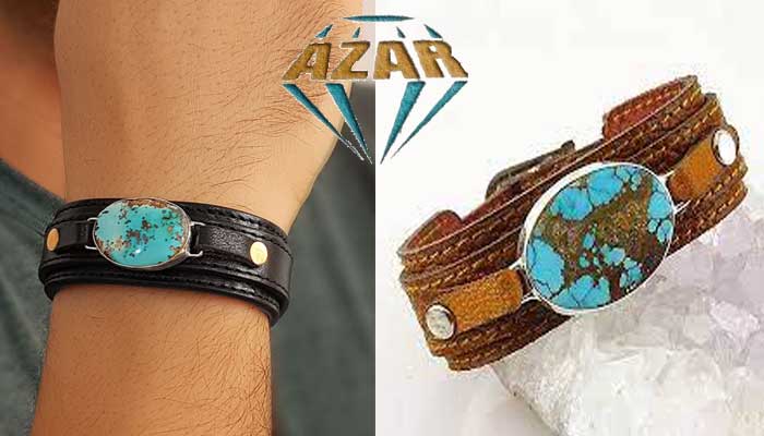 men's turquoise stone bracelet