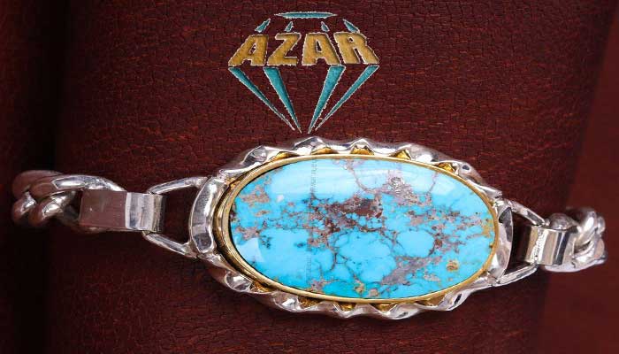 men's turquoise stone bracelet